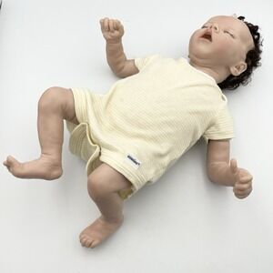 Realistic Reborn Style Baby Doll 16" Silicone Vinyl Limbs Soft Body Open Mouth